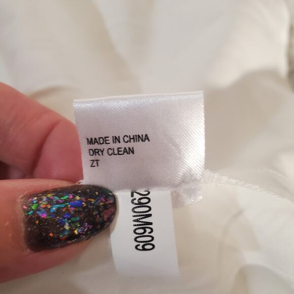 Antonio Melani Urma Lace Polka Dot Midi Dress Womens Plus Size 14 Black White - Picture 10 of 11